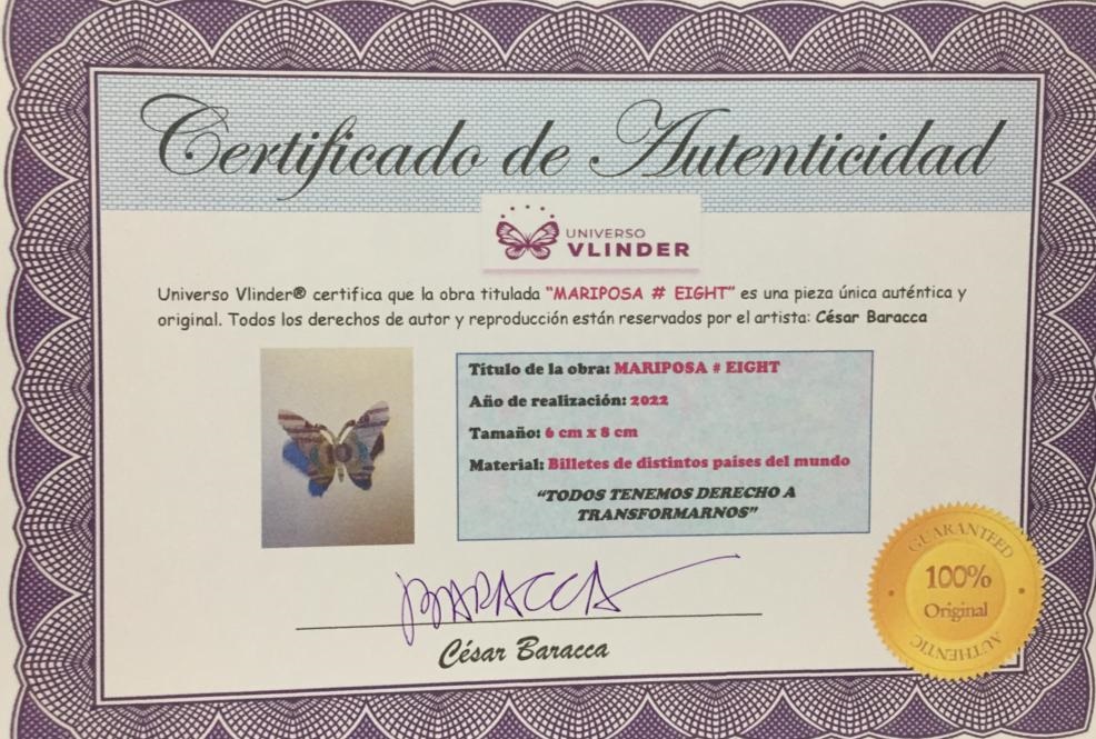 CERTIFICADO BARACCA MARI 8